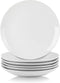 10 Strawberry Street Simply White 7.5" Coupe Salad Plate, Set of 6...