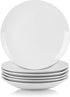 10 Strawberry Street Simply White 7.5" Coupe Salad Plate, Set of 6...