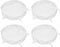 uxcell Silicone Stretch Lids, 4Pack 5.71" Round Container Lid Silicone Bowl Covers Reusable Silicone Lids for Cups, Bowls and Food Cover, White...