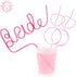 xo, Fetti Bachelorette Party XL Pink Bride + Diamond Ring Straw Set - 8 Pieces | Bridal Shower + Party Decorations | Bride to Be Gift...