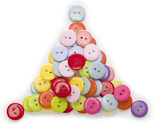 20 Pcs Round Resin Buttons for Scrapbooking Apparel Crafts DIY Decoration (Purple, 23mm)...