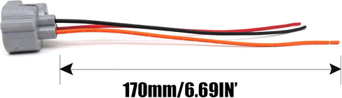 HiSport Fog Light Turn Signal Connector Pigtail 3 Wire compatible with Nissan Mazda Subaru 1PCS...