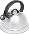 Home Basics Easy Grip 2.5 Lt Stainless Steel Tea Kettle, Silver...