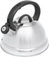 Home Basics Easy Grip 2.5 Lt Stainless Steel Tea Kettle, Silver...