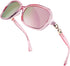 FEISEDY Vintage Square Polarized Sunglasses for Women UV400 Travel Driving Fashion Arcuate Sunglasses B2526...