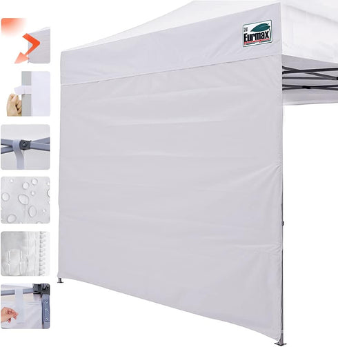 Eurmax USA Instant Canopy SunWall Camping Tent Tarp Shelter 5x5 Canopy Wall Sidewall Canopy Tent Sidewalls for Pop Up Canopy Tent,1 Pack Sidewall ...