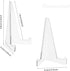 Framendino, 20 Pack Triangle Acrylic Easel Stands for Display Mini Picture Frame Plate Holders Photo Holder Picture Card Weddings Home Decoration ...