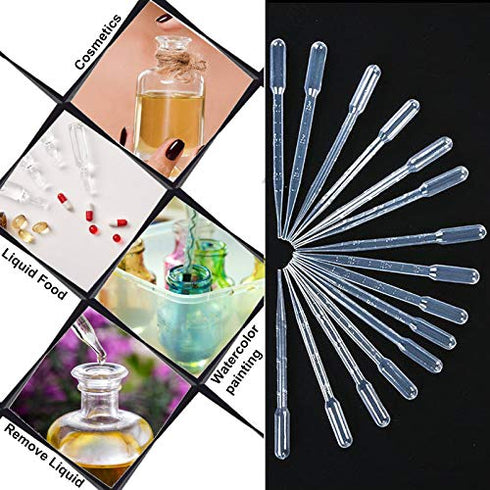 Eastchem® Plastic Transfer Pipettes for lab use,3ml,100packs,Dispenser Box...