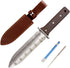 12" Hori Hori Garden Knife with FREE Diamond Sharpening Rod, Stainless Steel Blade with Protective Handguard and Full Tang Handle, Comes with Thic...
