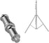 2 Pieces Standard 1/4 to 3/8 inch Metal Male Convertor Threaded Screw Adapter Spigot Stud for Studio Light Stand, Hotshoe/Coldshoe Adapter, Ball H...