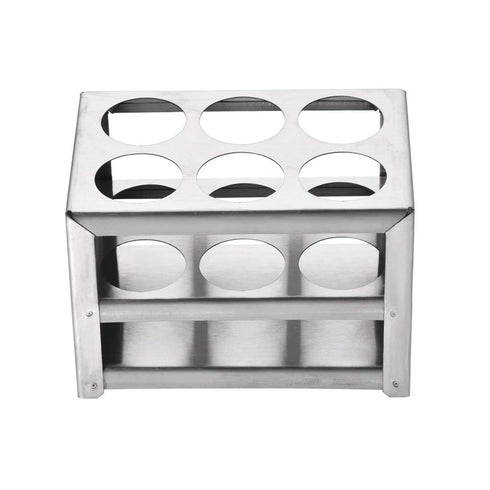 uxcell 304 Stainless Steel Test Tube Holder Lab Stand Rack 6 Hole 3 Layer for 26-30mm Tubes...