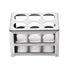 uxcell 304 Stainless Steel Test Tube Holder Lab Stand Rack 6 Hole 3 Layer for 26-30mm Tubes...