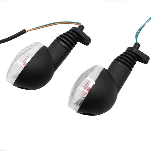 motoparty Motorcycle Turn Signals For KAWASAKI EX250R NINJA 250R KLX250S KLX250SF VN650 Vulcan S Front/Rear Turn Signal Indicator Light Blinker La...