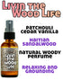Frankie & Myrrh Livin' The Wood Life Aromatherapy Spray - Patchouli, Vanilla, Sandalwood, Cedar. Relaxation and Meditation Essential Oil Freshwate...