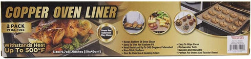 Tekno- 2 Pack Copper Oven Liners...