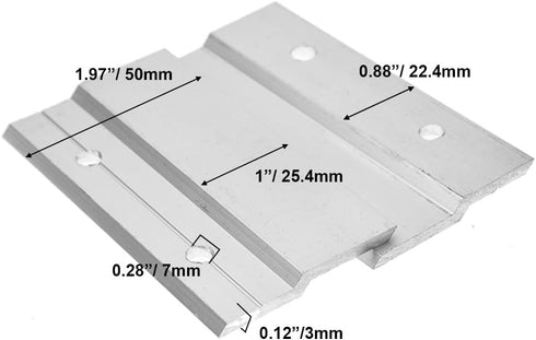 BIGTEDDY - 4" French Cleat Picture Hangers Hardware Kit Mount Aluminum Z Bar Clips Hanging Mounting Bracket for Mirror Photo Shelf and Cabinet ( 4...
