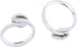 20pcs Stainless Steel 10mm Circle Pad Ring Bezel Blanks DIY Adjustable Fingerring Base Settings for Jewelry Making (Plain Steel)...