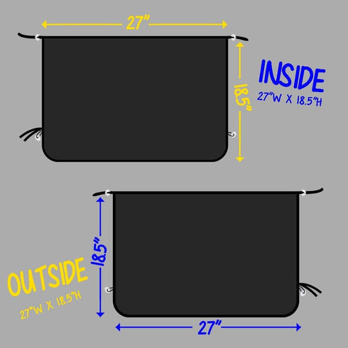 ggomaART Car Side Window Sun Shade - Universal Reversible Magnetic Curtain for Baby and Kids with Sun Protection Block Damage from Direct Bright S...