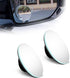 2 Pack Car Blind Spot Mirror, HD Glass Convex Rear View Mirror, 49mm Round HD Glass Convex 360 degrees Wide Angle Side Rear View Mirror with ABS H...