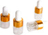 50PCS Transparent Sample Dropper Bottles, 1 ml Mini Essential Oil Dropper Bottle with 2 Plastic Droppers, Used for Travel Essential Oil, Perfume a...