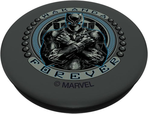 Marvel Black Panther T'Challa Emblem Wakanda Forever PopSockets Adhesive PopGrip...