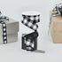 1.5" Black and White Checked Plaid Ribbon - Craig Bachman Black White Buffalo Checked Ribbon (RG0179902) 1.5" x 10 Yards...