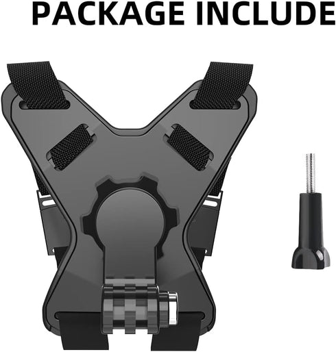 SUREWO Motorcycle Helmet Chin Strap Mount Compatible with GoPro Hero 12 11,10, 9, 8, 7, (2018), 6 5,DJI Osmo Action 3, AKASO, SJCAM and Most Actio...