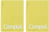 Kokuyo Campus Soft Ring Notebook, A5, B 6mm Dot Ruled, 29 Lines, 50 Sheets, Yellow, Set of 2, Japan Import (SU-S131BT-Y)...