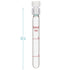 stonylab Glass Test Tube with PTFE Cap, Thicken Borosilicate Glass Reusable Round Bottom Graduated Pressure Resistant Colorimetric Tubes Culture T...