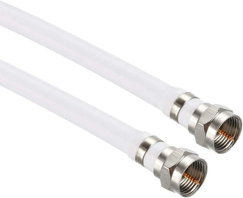 uxcell RG6 Coaxial Cable with F Type Male to F Type Male Connectors 1 ft 2pcs...