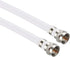 uxcell RG6 Coaxial Cable with F Type Male to F Type Male Connectors 1 ft 2pcs...