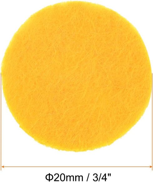 HARFINGTON 200pcs Round Felt Circles, 20mm 3/4" Pre Cut Felt Craft Pads Non-Woven Mini Felt Fabric Circles for DIY Sewing Handcraft Cut Projects C...