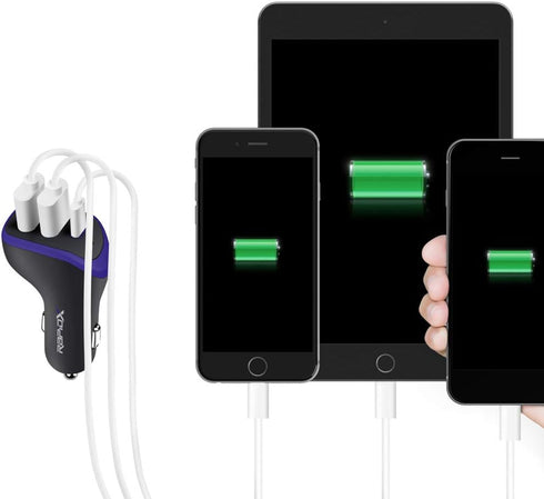 X3PD 3 USB Port 35W Compact Car Charger Including a Fast 18W USB C PD for Fast Charging iPhone 15 14 13 12 11 Plus Pro Max iPad Samsung Galaxy Not...