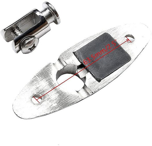 MIZUGIWA Boat Bimini Top Swivel Hinge Deck Quick Release, Swivel Side Mount Hinge 316 Stainless Steel Bimini Top Deck Hinge Marine Hardware with F...