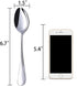 HANSGO Teaspoons Stainless Steel, 6 Piece Dinner Spoons Set 6.7 inches Dessert Spoons Use for Home, Kitchen or Restaurant...