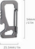 FULLGUEEN Titanium Heavy Duty Keychain Carabiner,Multifunctional EDC Key Clip with Bottle Opener...