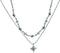 Two Piece Y2k Irregular Starlight Necklace for Women Snake Bone Chain Pendant Jewelry Collar Chain Blue...