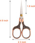 Mini Scissors Stainless Blade Metal Handle Office School Classroom Student Teacher Crafting Fabric Sewing Gift Wrapping All Purpose...