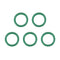 uxcell Fluorine Rubber O-Rings, 14mm OD 10mm ID 2mm Width FKM Seal Gasket for Machinery Plumbing, Green, Pack of 5...