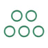 uxcell Fluorine Rubber O-Rings, 14mm OD 10mm ID 2mm Width FKM Seal Gasket for Machinery Plumbing, Green, Pack of 5...