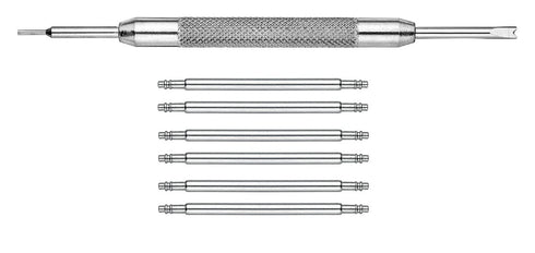 Alpine 6 pcs Stainless Steel Spring Bars with Spring Bar Removing Tool - Sizes 22mm...