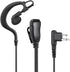 Walkie Talkie Earpiece Compatible with Motorola Single Wire Headphone Mic Earhook Headsets 2.5mm+3.5mm 2-Pin Two Way Radio Earpiece with PTT Black...