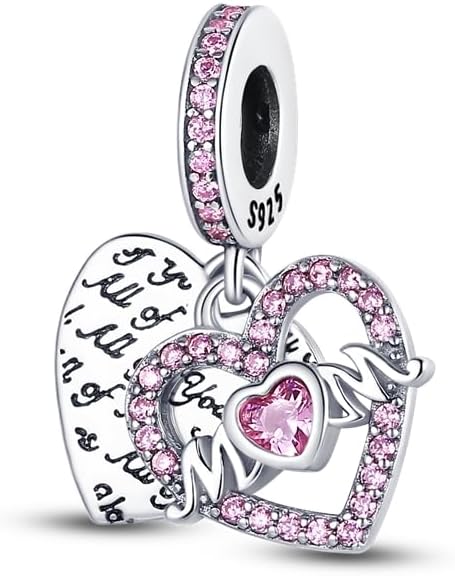 Infinity Love Heart Nurse 925 Sterling Silver Charms for Bracelets and Necklace Mother Daugther Dangle Pendants Bead Jewelry for Women Mom Family ...