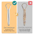 PURECARE 36O Tongue Scraper for Adults. 2 Pack Curved Head, Travel Case. Best Easy to Use Stainless Steel Tongue Cleaner. Top Scrubber for Oral Hy...