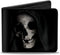 Buckle-Down Men's Wallet, Bifold, Grim Reaper Face Youre Next Black Grays Red, Vegan Leather, 4.0" x 3.5"...