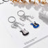Punk Music Bass Electric Guitar Keychain, Guitar Love Heart Star Key Teens Girls Music Lovers...