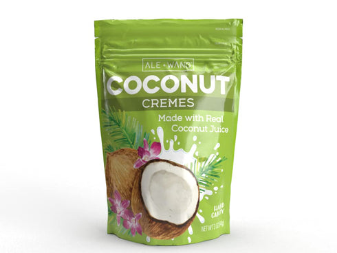 ALE + WANG Coconut Cremes Hard Candy | Made with 100% Pure Coconut Milk | Great Alternative to Chocolate, Caramel, and Toffee (1-Pack)...