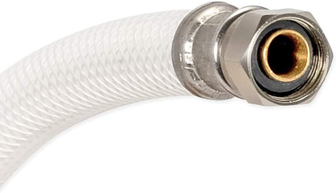 Eastman 12 Inch Flexible Toilet Connector, 7/8 Inch Ballcock x 3/8 Inch Compression Inlet Connection, 48145...