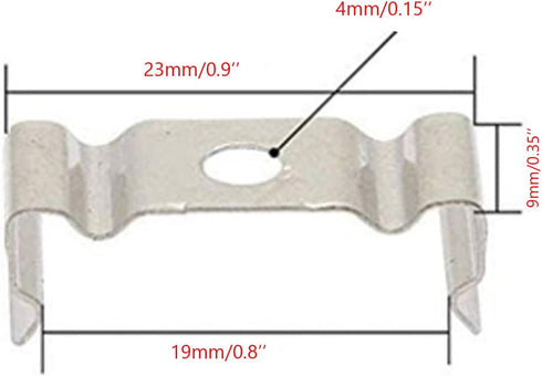 T5 LED Light Bulbs 20pcs Clips Holder Bracketr for Lamp Socket Shop Light Fixture, Led Ceiling Lamp (23mm/0.9inch,Suitable for T5 lamps)...