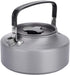 SH-RuiDu 1.1L Portable AluminumTeapot Coffee Tea Pot Kettle for Camping Hiking Kitchen Black Handle...